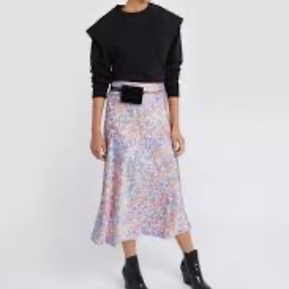 Rebecca Minkoff Zenya Flare Sweatshirt Black - Picture 2 of 7